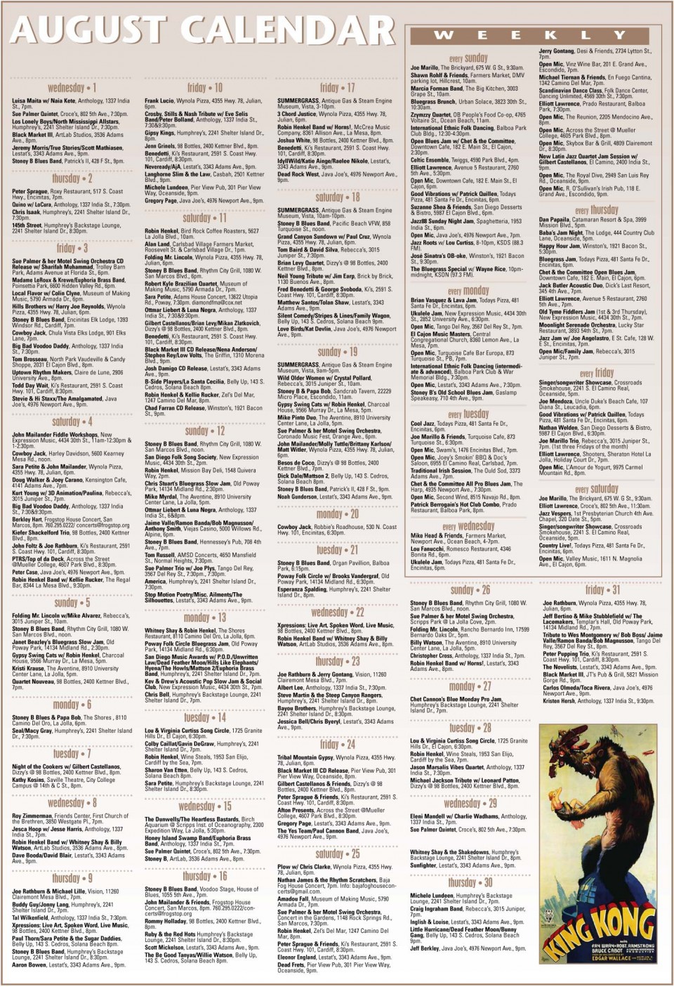 calendar for web