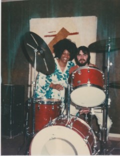 Moore with Ella Ruth Piggee in 1977