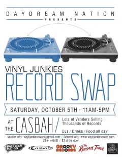 Oct 5 Vinyl Junkies Flier Front