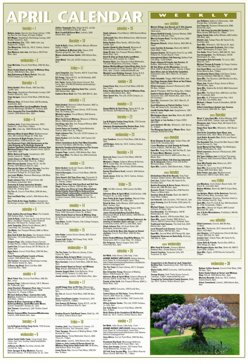 April 2014 Calendar