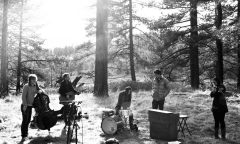 The Tree Ring, performing in the woods