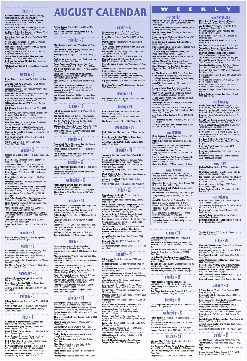 calendar for web