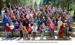 The Julian Family Fiddle Camp is held every April near Julian.