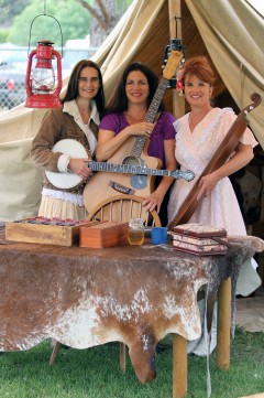 The Lacemakers (left to right): Kim Donaldson, Heloise Love, Miss Darla. Photo by Dennis Andersen.