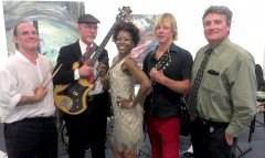Stacey and the Soul Stimulators: Tim Rutherford, Paul Hormick, Stacey, Robbie Meyers, Dave Gletzen