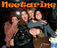 Nicki (second from left), with her all-girl band, Nectarine