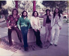 Intravaia (far right) and his band, Listen, in 1974