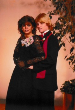 Nicki and Christopher Dale at the senior prom