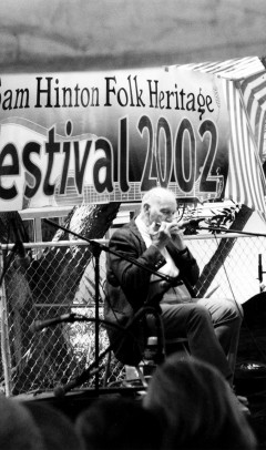 Sam Hinton at the Sam Hinton Folk Heritage Festival, 2002.