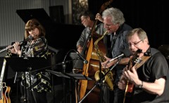 Joe Marillo Tribute at Dizzy's in May of this year: Lori Bell, Gunnar Biggs, Tripp Sprague, Satterfield. Photo by Michael Oletta.
