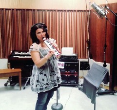 Marie in the studio