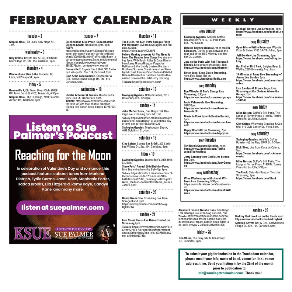 February 2021 Calendar