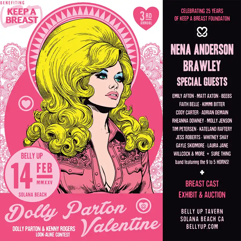 Dolly Parton Valentine show poster